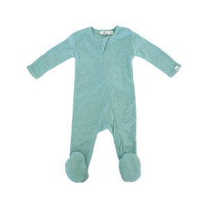 Oh Baby!  Pointelle Zipper Footie
